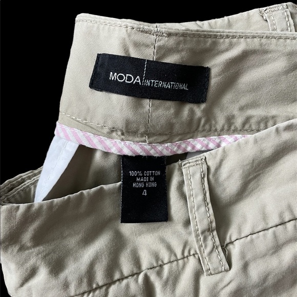 Moda International Khaki Wide-Leg Capris - Picture 3 of 5